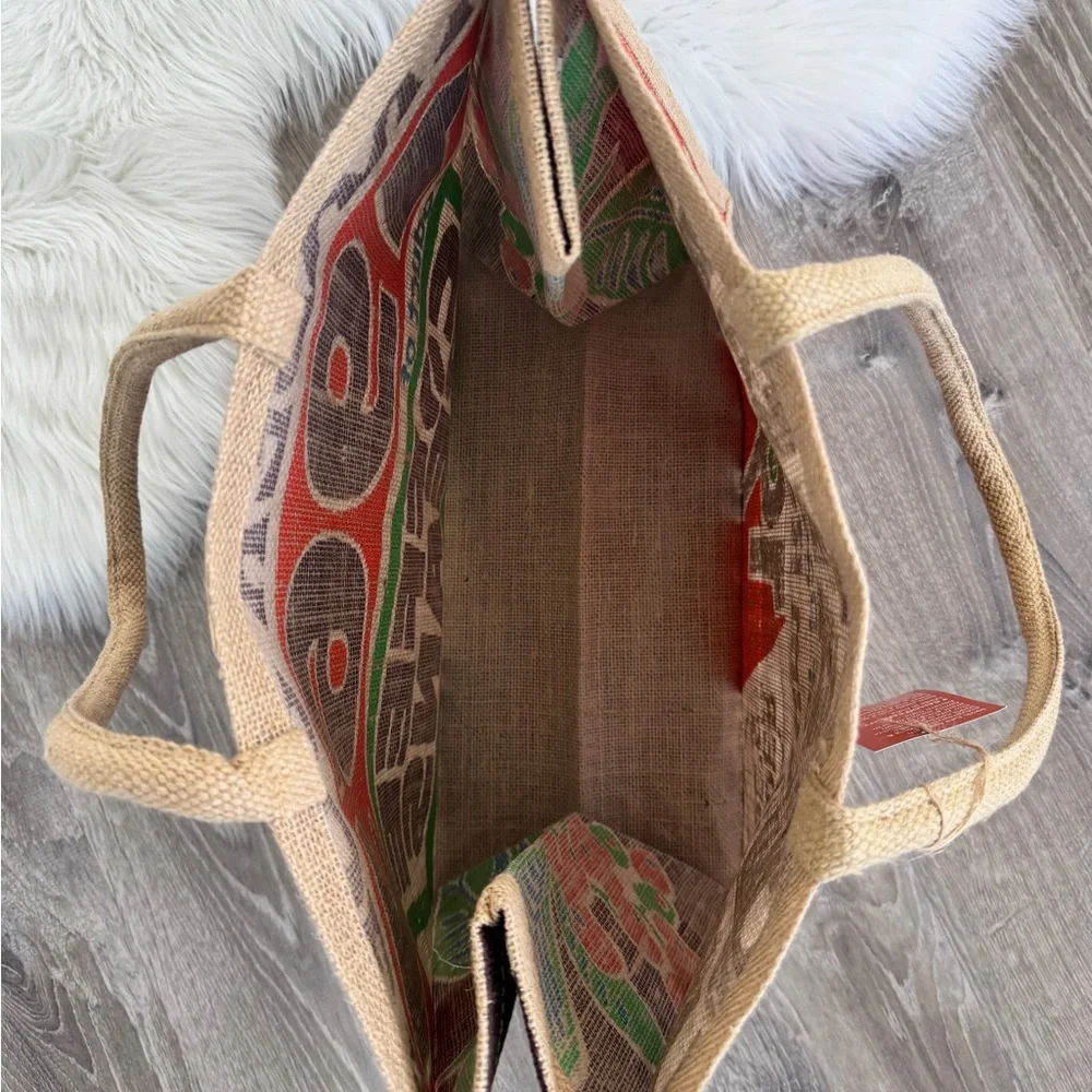 Trader Joe's Coffee Beans Jute Tote - Picture 6 of 7